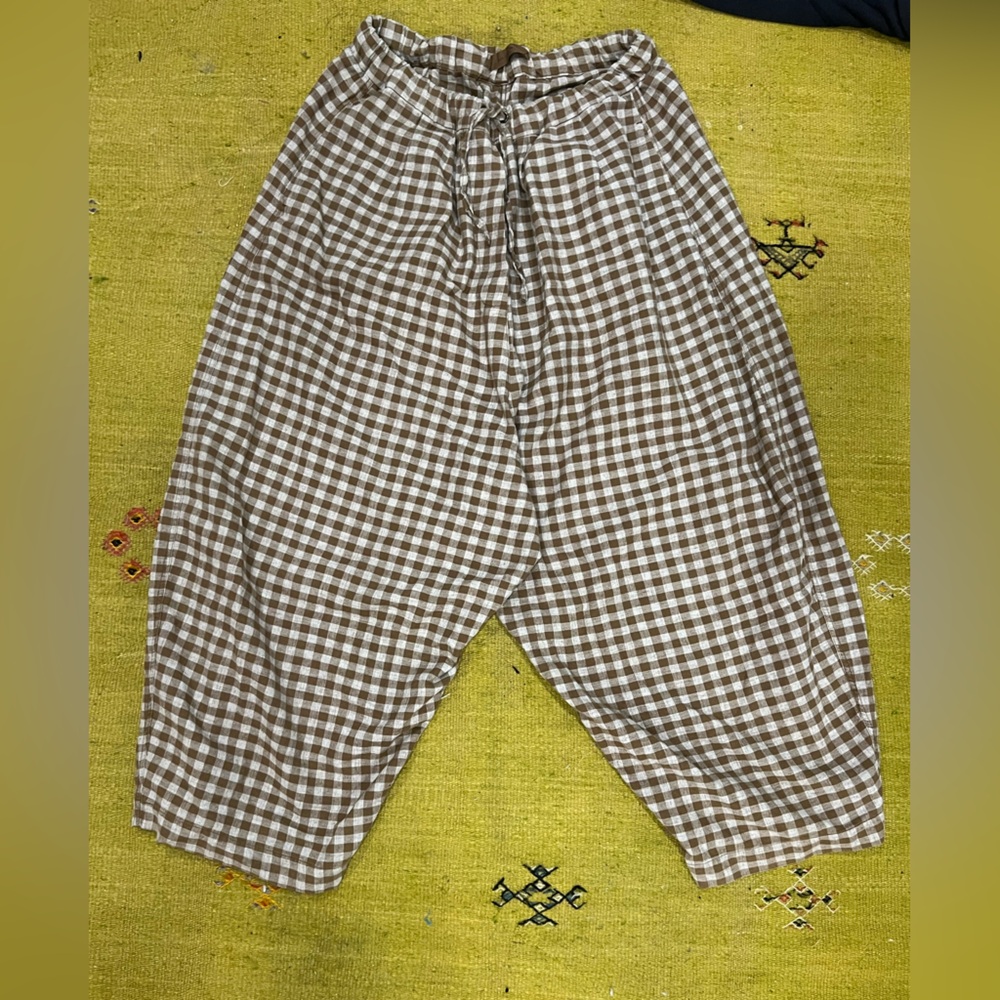 Maxi trouser, breen check